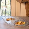 SOSPIRI VENEZIA Murano Style Oval Glass Plate with Two Heart