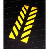 Black Doves 2 x Reflective Stickers for Touratech Motorcycle Aluminium
