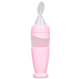 Feeding Bottle Spoon Easy Use Filtration Multipurpose Good Sealing Safety Design Baby Food FeederPink