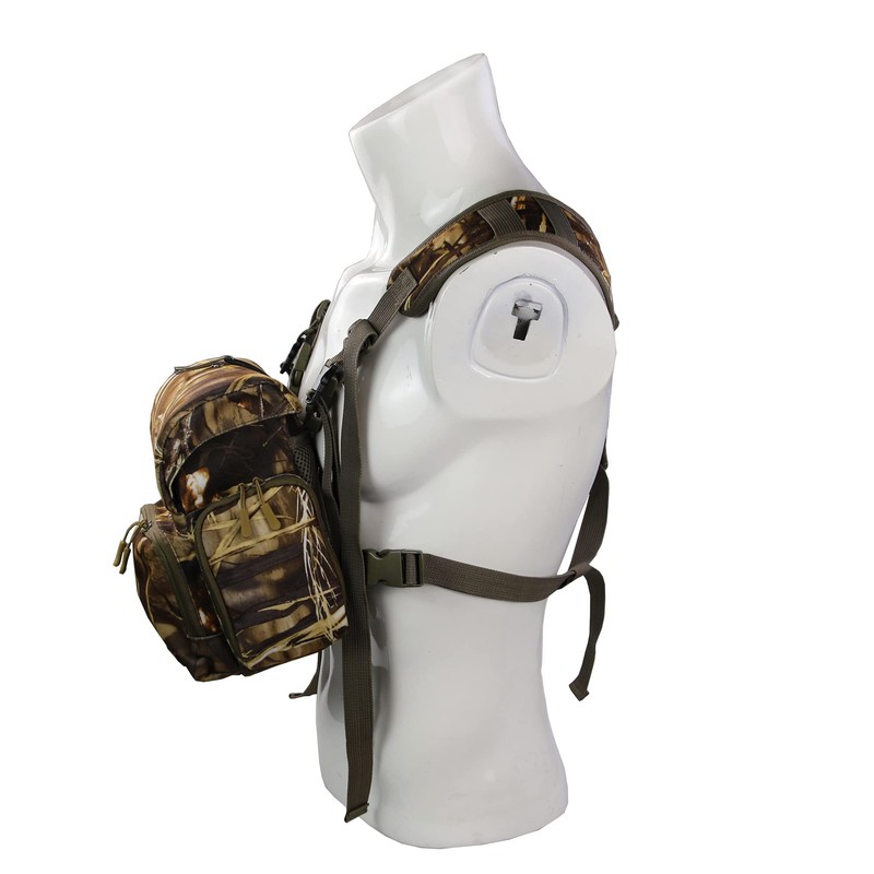 MDSTOP Binocular Harness, Bino Harness Chest Pack with Rangefinder Pouch,