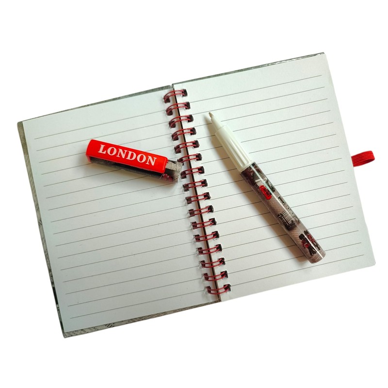stationary 1 x London Souvenir Notebook Notepad Pen - British