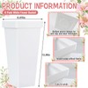 8 Pack Flower Buckets for Cut Flowers 13.4 Inch Plastic