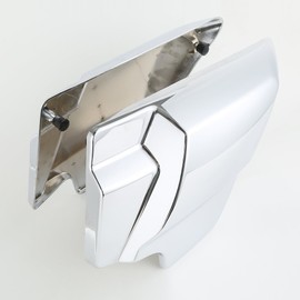 XMT-MOTO Pair of Battery Side Cover Panel fits for Harley Touring Road King Street Glide Electra Glide 2009-later,Chrome