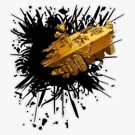 The Golden Stryker Window Bumper Sticker Decal 5"