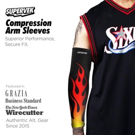 SUPERVEK Pro Padded Arm Sleeve for Basketball Volleyball Elbow pads | UV Protection Volleyball Arm Sleeves for Men Women | Hand Sleeves for men, Hand Cover for Running Cycling - (Lit X/XL 1 Pack)