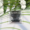 TOAOB 150pcs Black Glass Eyes 4mm Beans Needle Doll Eyeballs