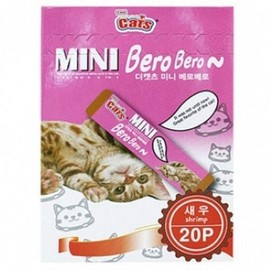 Bean heart red bean heart Mini Shrimp 20-pack 1 pack Cat Treat Churu Cats Like / 미니 새우 20개입 1개 고양이간식 츄르 고양이가좋