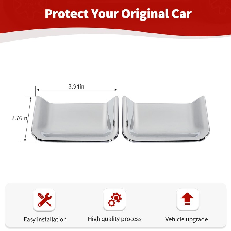 JOSHELA for F150 Inner Door Handle Cover Bowl Trim for