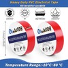 Oleitodh 100 Rolls Red Electrical Tape Bulk 3/4 Inch x