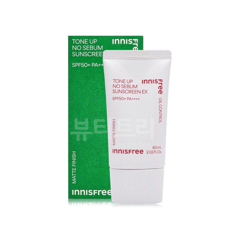 Innisfree Tone Up No-Sebum Sunscreen EX 60ml / 이니스프리 톤업