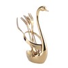 Tableware Mini Zinc Alloy Fruit Dessert Tasting Forks Spoon with