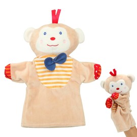 SULIUDAJI Hand Puppet Toy Plush Cute Animal Hand Puppet Toddlers and Children School Home Doll Theatre Shows Toy Gift Kids Monkey Doll