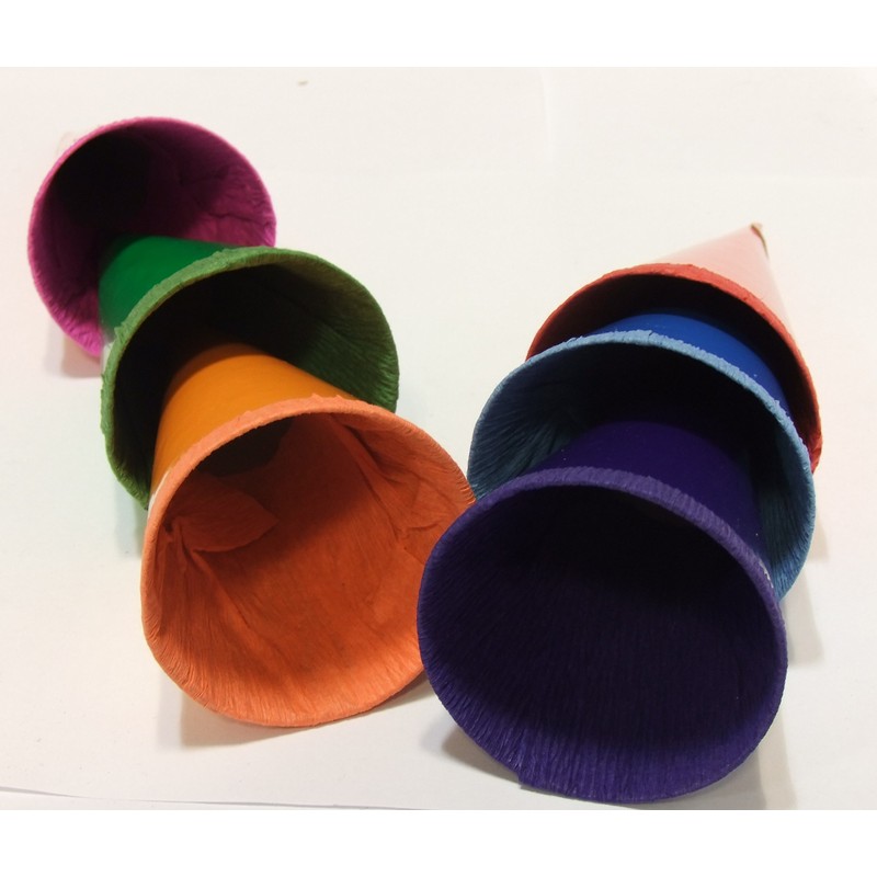 18 (3x 6pcs) Decorative School Cone, Decorative Bags, 12 cm