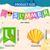 25PCS Hello Summer Pool Party Decorations – Tropical Banner and