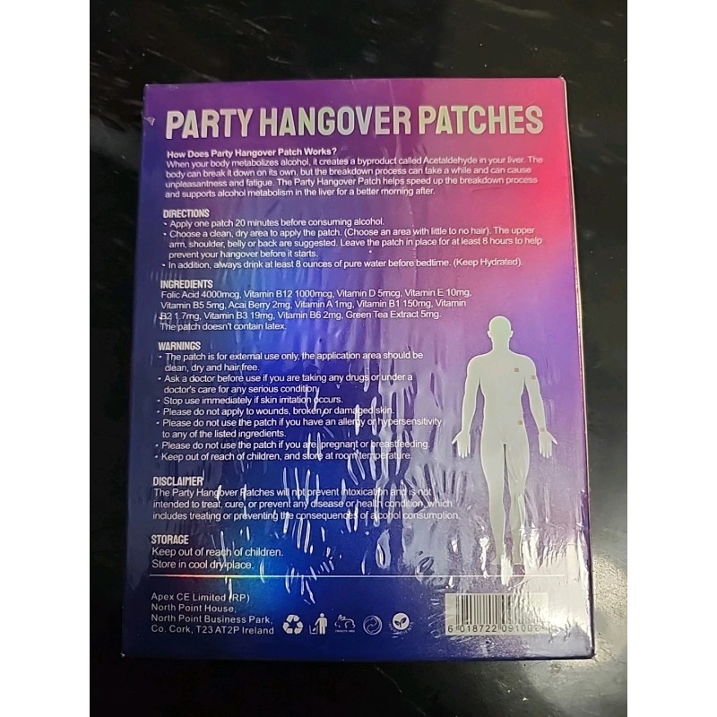 Devemy Hangover Recovery Patches – 72 Count