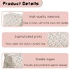 ZEPIQOR Floral Quilted Large Capacity Soft Cotton Cosmetic Bag for