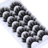 Mink Lashes 3D Fluffy False Eyelashes 17mm Dramatic Faux Mink