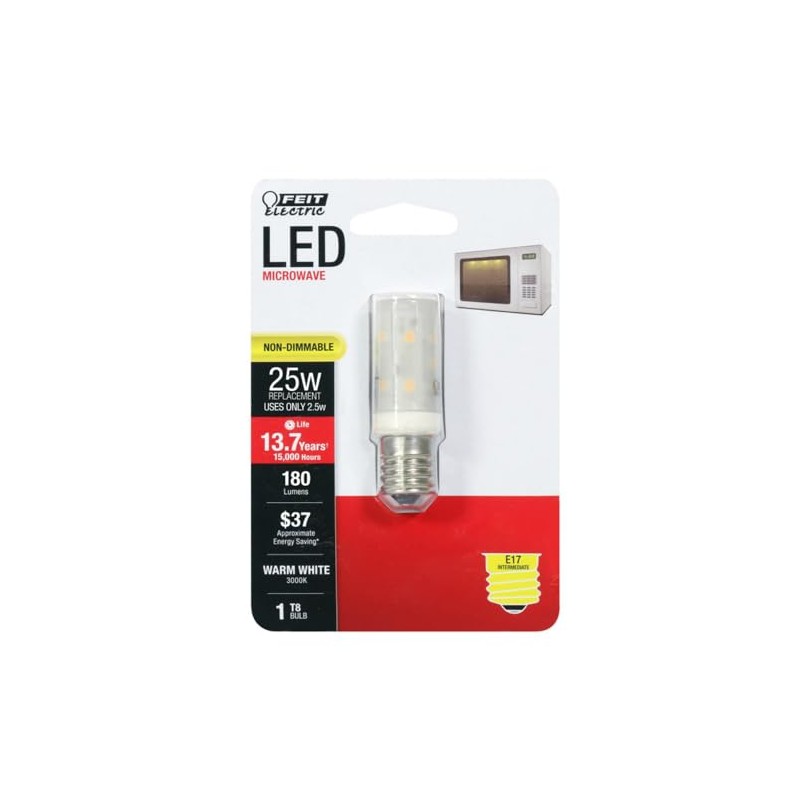 Feit Electric LED T8 E17 WW 25W