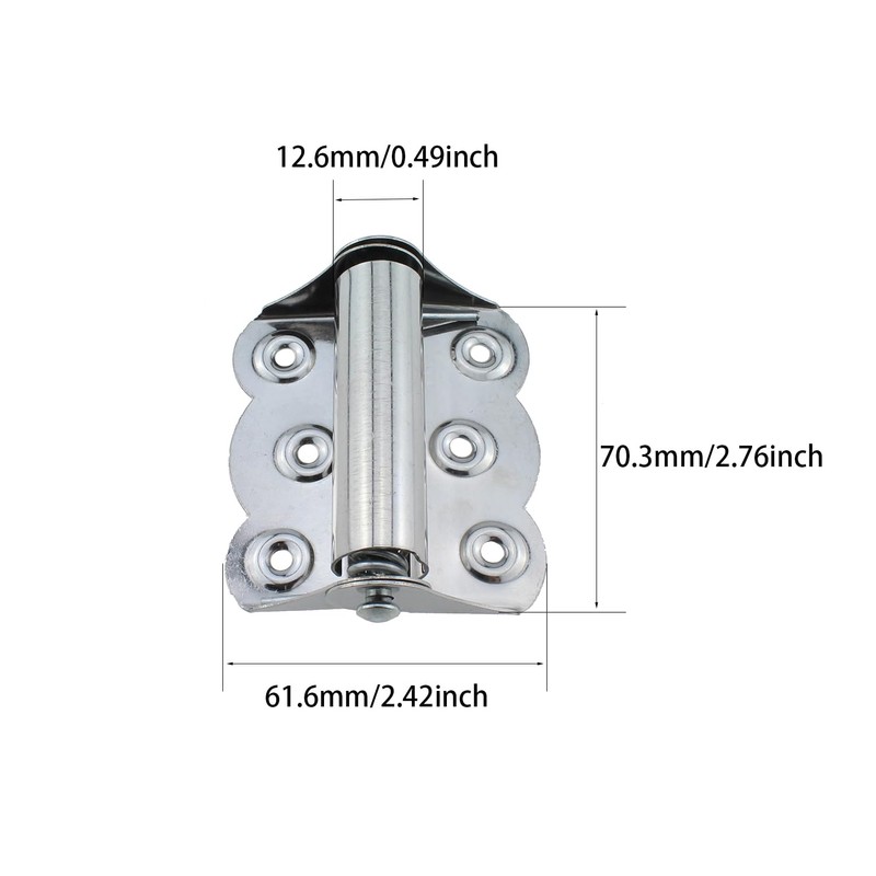 Spring Hinge RLECS 2PCS 66mm/2.6inch Spring Loaded Door Self Closing