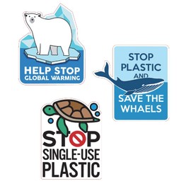 Outdoor Seal Set of 3, Stop Plastic Stickers, Set of 3, For Outdoor Stickers, Outdoor Seal, 3 Pack Set, Adventure Stickers, Hiking, Waterproof Stickers, Suitcases, Motorcycles, Helmets, and More (3 Sets)