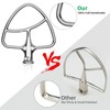Stainless Steel Flat Beater for KitchenAid Mixer, Paddle Attachment for