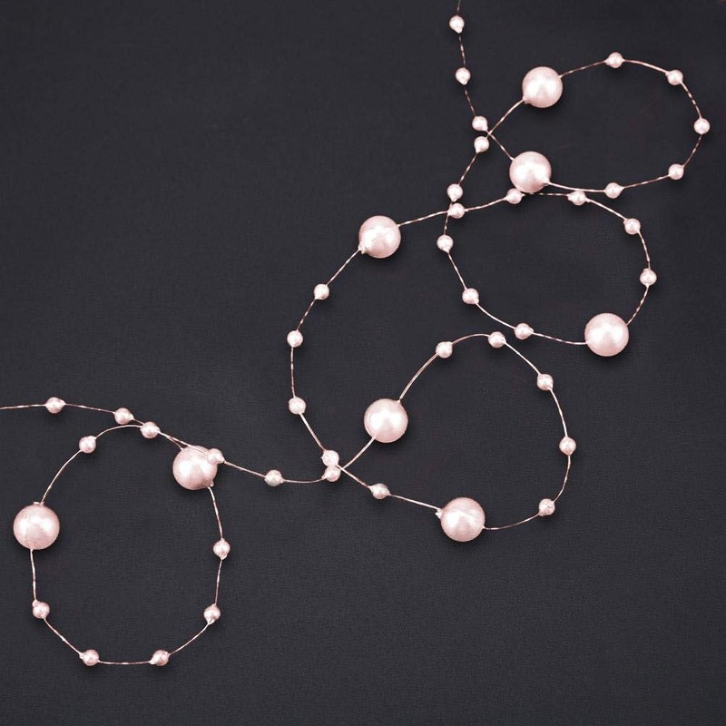 10 m Pearl Garland, Artificial Pearl Ribbon Pearl Necklace for