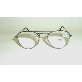 by De'Vons Optics, Inc. est. since 1983! NWT Vintage 90's Nickel Silver Mid Oval Metal Reading Glasses +1.50 (S.Gun)
