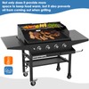 Universal Wind Guard and Warming Rack Set for Griddle From