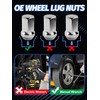 14x1.5 Lug Nuts 32pcs Compatible with 2008-2024 Silverado Sierra 2500