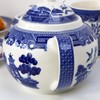 Blue Willow Tea Pot 1L Ceramic Kitchen Serving Traditional English