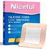 Niceful Silicone Foam Lite Dressing 4x4 in – Gentle Border