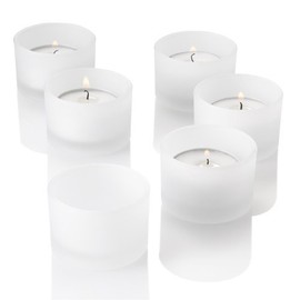 Eastland Set of 12 Frosted Glass Tealight Candle Holders