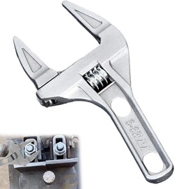 Cloudlink 1PC Adjustable Wrench Strong Clamping Force Easy to Use Ergonomically Design Large Adjustable Spanner Durable and Long Lasting Shifting Spanner Shank Plumber for Bathroom Washbasin