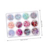 Mikinona Elegant Face Glitter Nail Art Sequins Heart Design Sticker