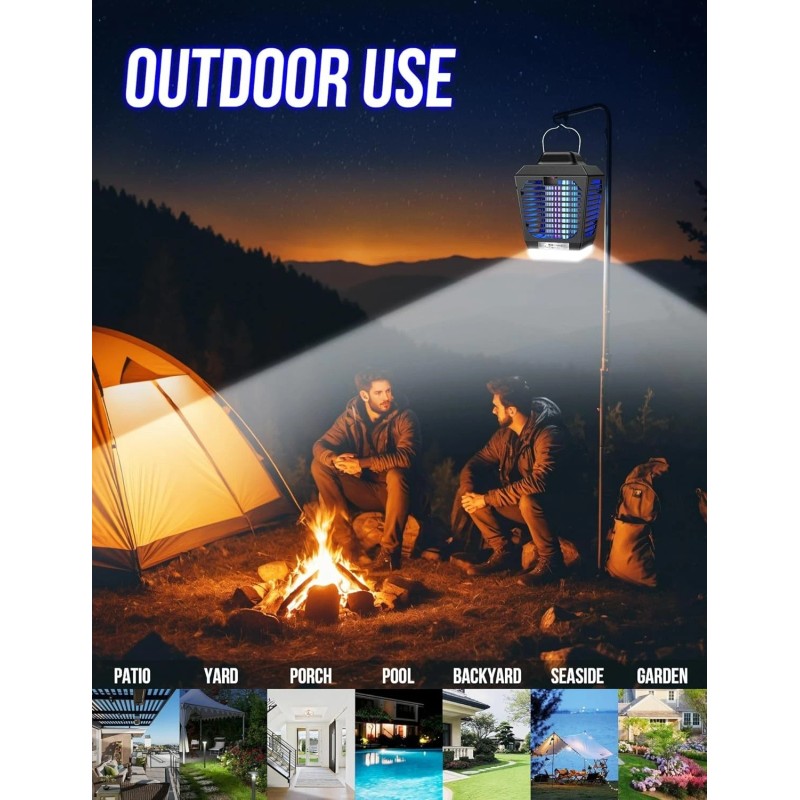New Fi Bug Zapper Outdoor, Mosquito Zapper with LED Light,