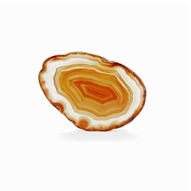 Mineral Import Braungefärbte Achatscheibe, mittelgross