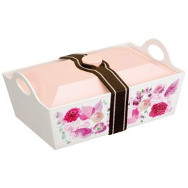 Skater PLF13 Large Lunch Box, Excursion Bento Box, Herbarium, Pink, Made in Japan, 1.3L