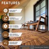Interlocking Deck Tiles 12" x 8" Herringbone 6 Sq Ft