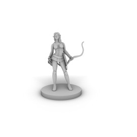 Elf Female Ranger Sultry Tabletop DND Gaming Miniature