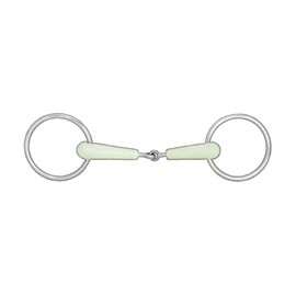 HORZE Apple Flavor Loose Ring Snaffle Bit - 5.25