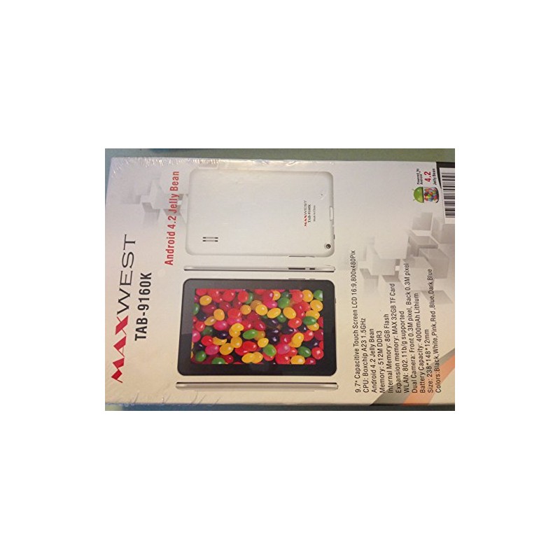 9.7" Android 4.2 Jelly Bean Tablet Bundle Pack with 8gb,