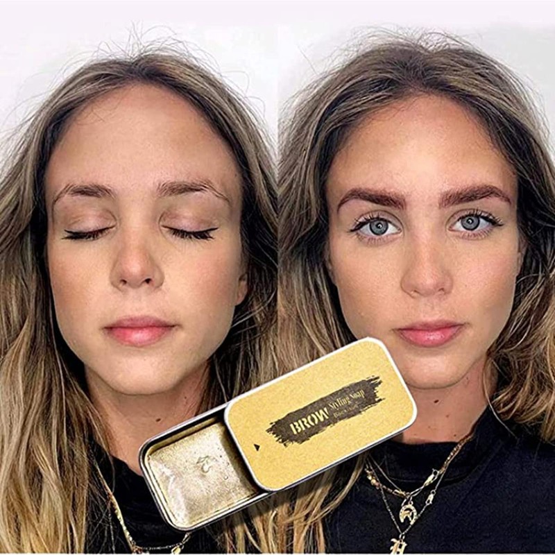 Beauty Glazed Eyebrow Soap Kit, 3D Eyebrow Gel, Long Lasting