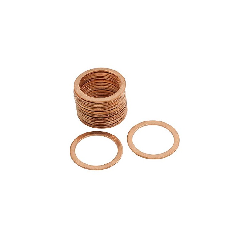 sourcing map Pack of 20 Washers 22 mm Flat Seal