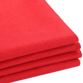 Picheng | Soft Felt Fabric | 36x54Inch | Felt by The Yard 1.4mm Thick,1 Yard Acrylic & Soft Nonwoven Fabric, Felt for DIY Crafts, Projects, Sewing (Red, 36"X 54")