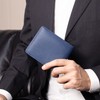 SA02 Genuine Leather Mini Wallet, Italian Leather, Bifold Wallet, Thin,