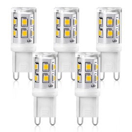 YUIIP G9 LED Bulbs, 2W Neutral White 4000K, Replacement for 20W-25W Halogen Bulbs, Not Dimmable, 360° Beam Angle, G9 Pin Base, AC220-240V, CRI>83, Energy-Saving LED Bulbs, Pack of 10