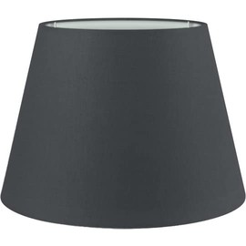 Wogati® Lampshade, Various Sizes and Colours, Colour: Black / Size: L | E27 | Cotton | Lampshade Floor Lamp + Lampshade Pendant Lamp + Lampshade for Table Lamp
