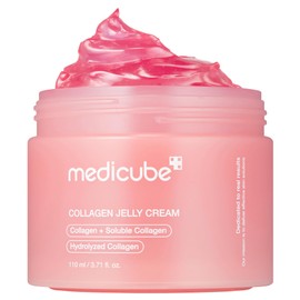medicube Jelly Cream with Collagen, Niacinamide | Freeze-Dried Hydrolyzed Collagen for Skin Barrier Hydration & 24H Glow | Plumper, Firmer looking skin | 3.71 fl.oz