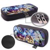 Doragonboru Pen Case, Large Capacity, Pencil Case, Multi-functional, Stylish, Leather,
