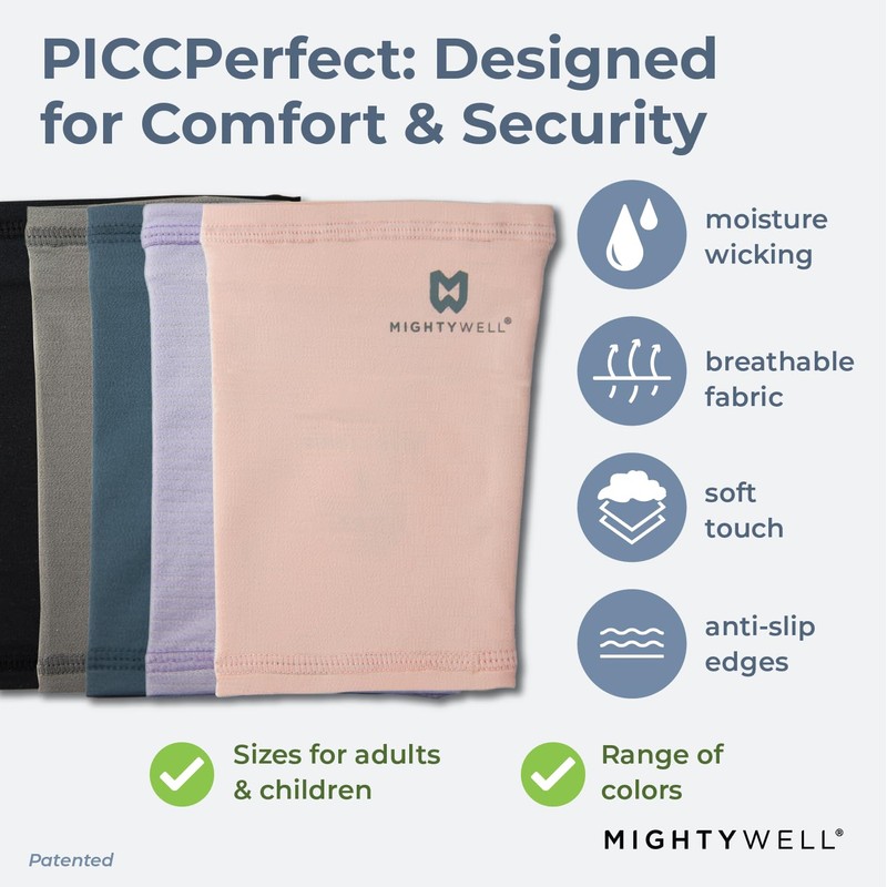 Mighty Well PICCPerfect PICC Line Cover: Soft Touch Double Layer